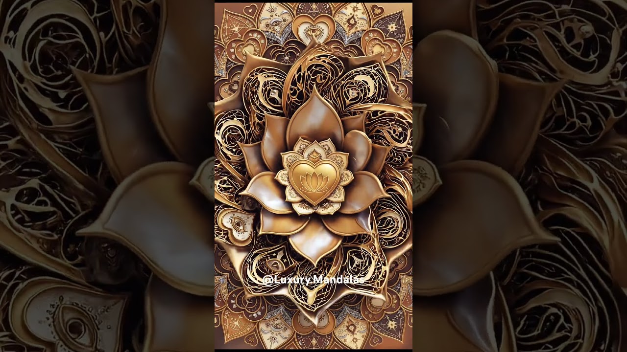 Mandala d&rsquo;Amour universel ✨#abondance #love #methodevibraction #art #meditativemandalaart #chance