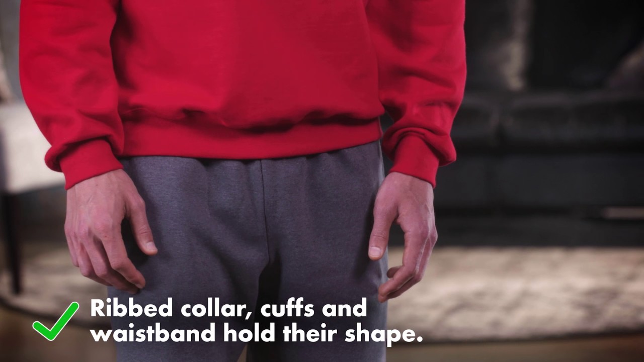Fruit of the Loom Men's Fleece Crew Neck Sweatshirts