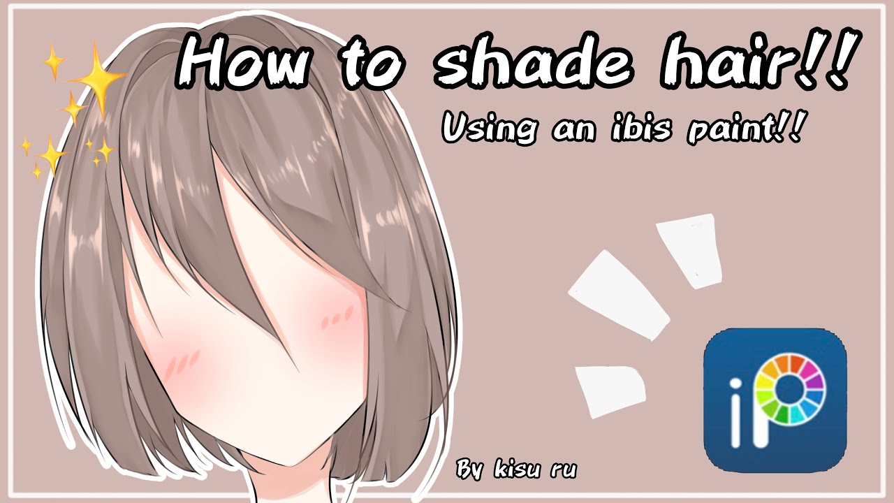 HOW TO SHADE HAIR!!! [ibis paint tutorial #1] (Eng and indo sub!!)