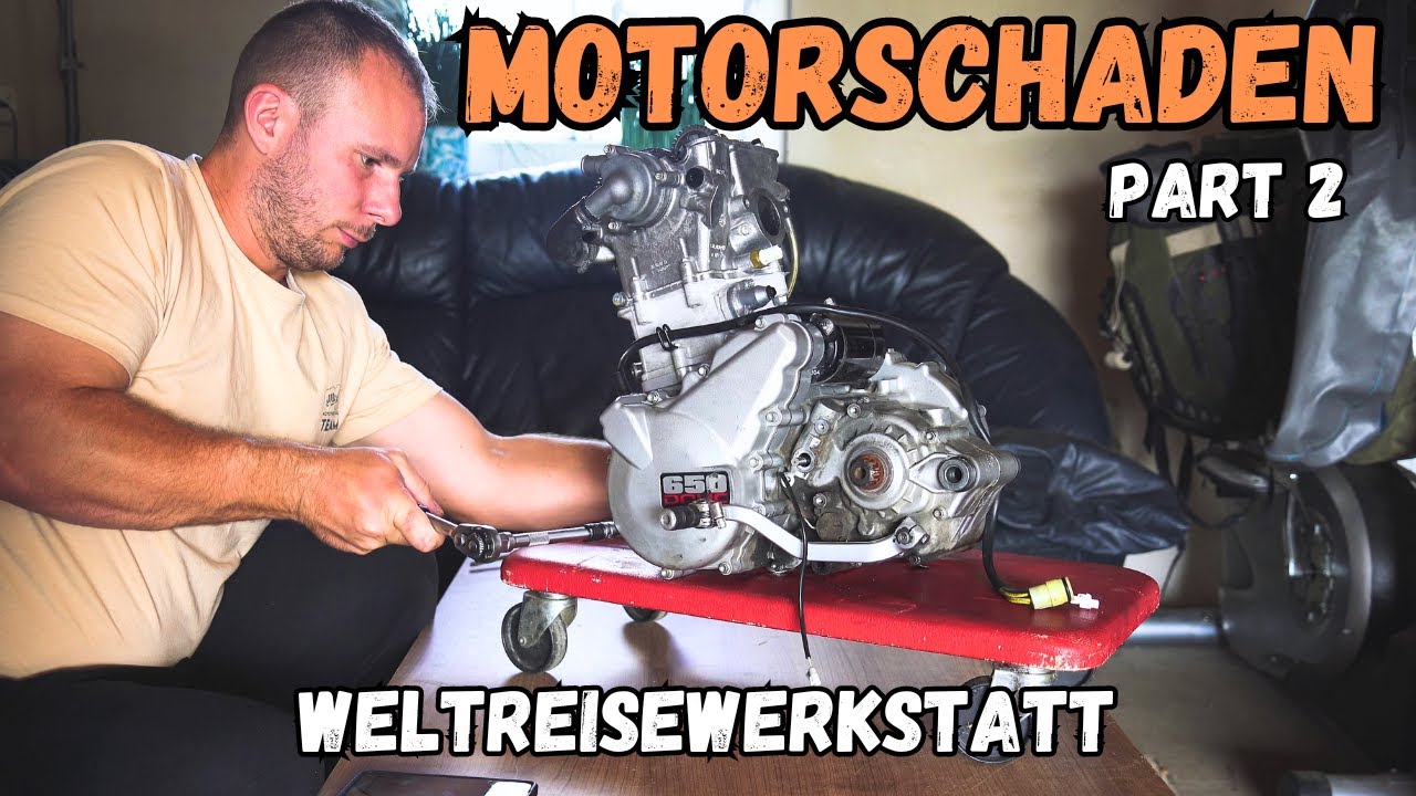 AJP PR7 Motorschaden - Demontage des Motors | Teil 2 - Weltreisewerkstatt