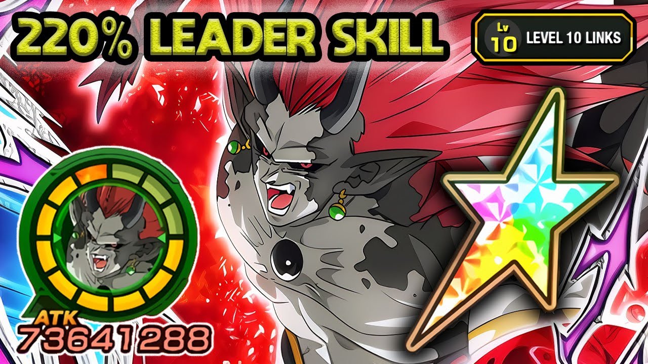 220% LEADER SKILL! 100% DARK KING DEMIGRA SHOWCASE! Dragon Ball Z Dokkan Battle