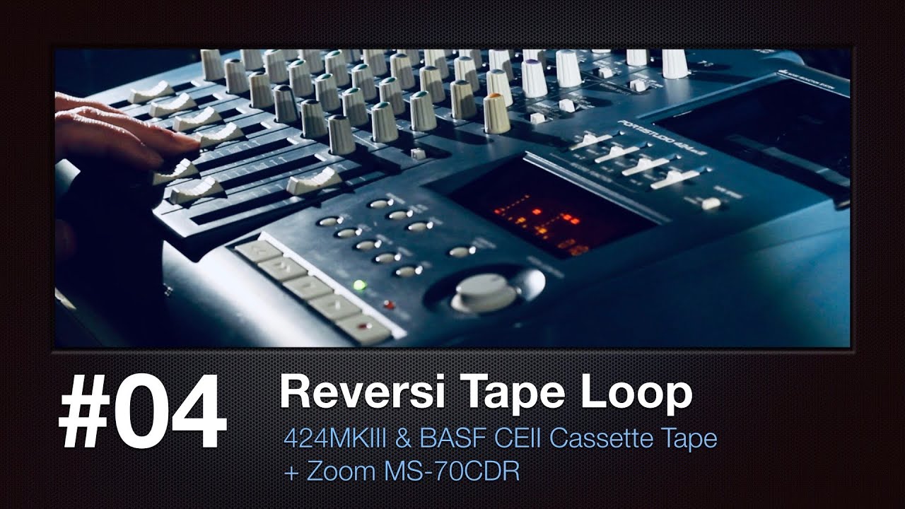 Tascam 424 MKIII Portastudio Cassette Tape Loop #4 Reversi