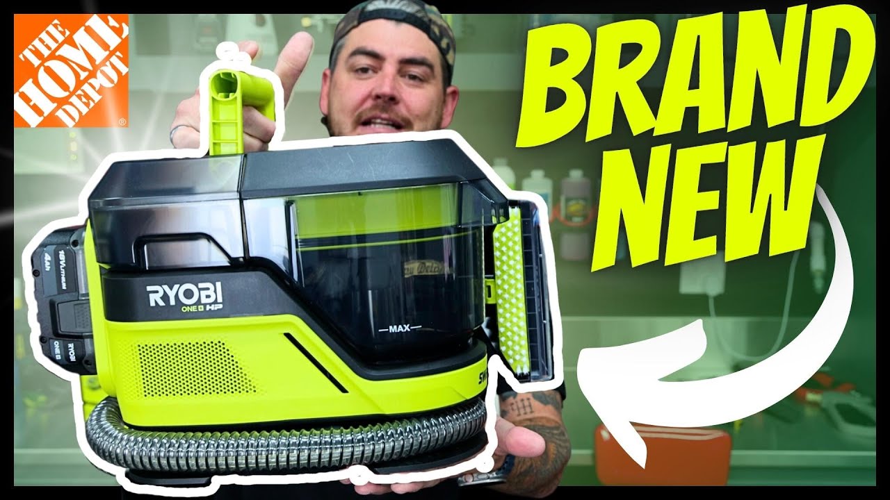 NEW BATTERY POWERED SPOT CLEANER!  Ryobi SwiftClean Carpet Cleaner