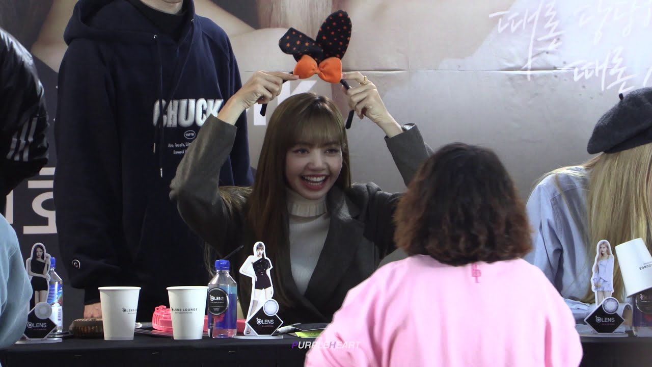 191012 [4K50P] BLACKPINK LISA 리사 - FANCAM @OLENS 팬사인회