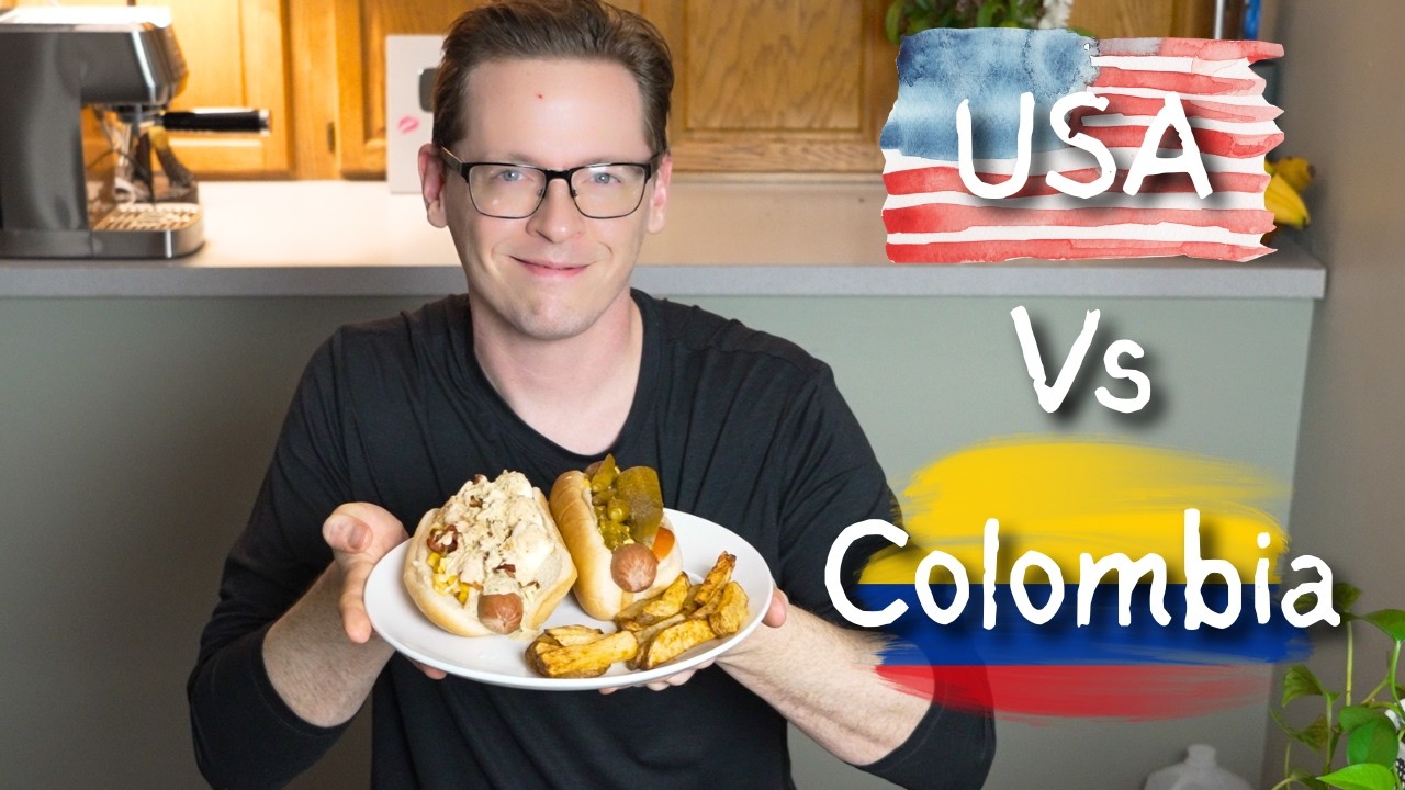 Learn Real-Life English: The Famous Chicago Hot Dog vs Colombian Hot Dog 🌭🇺🇸🇨🇴 |Comprehensible Input