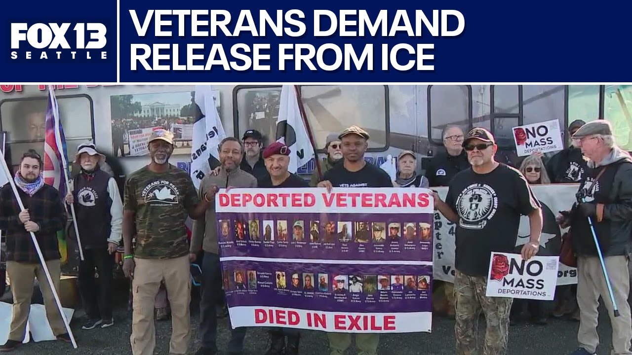 WA veterans call for release of fellow veterans detained by ICE | FOX 13 Seattle