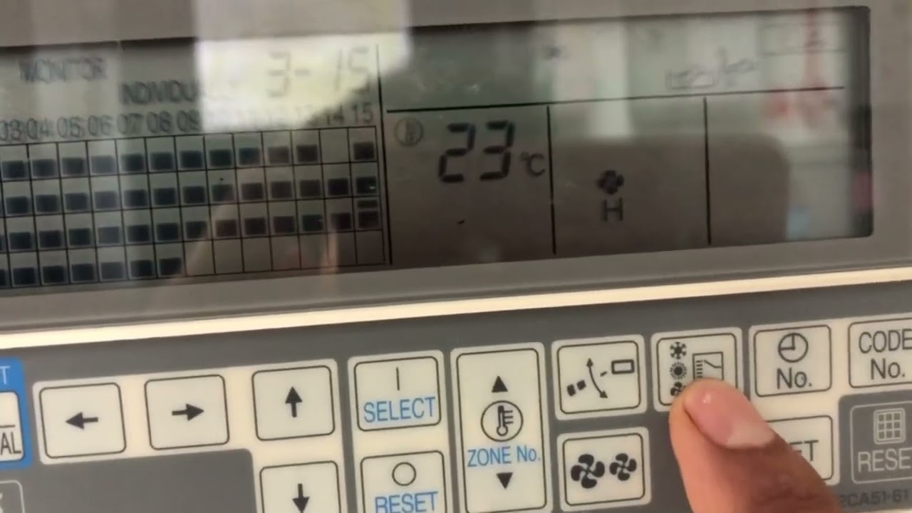 Daikin central remote control အသုံးပြုနည်း #DCS302CA51-61