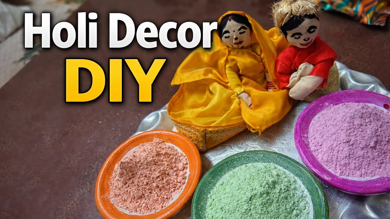 Holi Decor #diy #holi #art #rajasthan #rajasthani #holi2026 #colors #shorts #festival #india #decor 