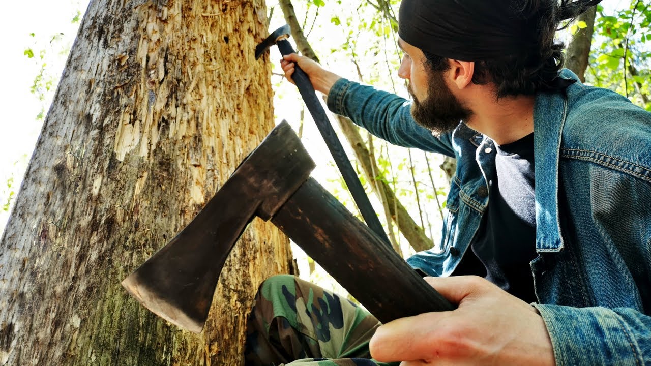 Medieval Axe Climbing Technique (Valaska/Shepherd's Axe) Review/Test