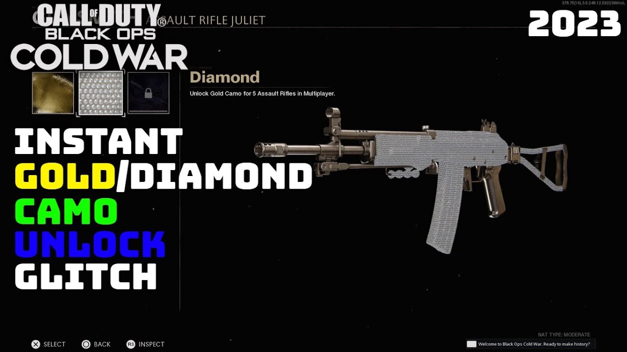 Cold War Multiplayer: INSTANT Gold/Diamond Camo Unlock Glitch 2023