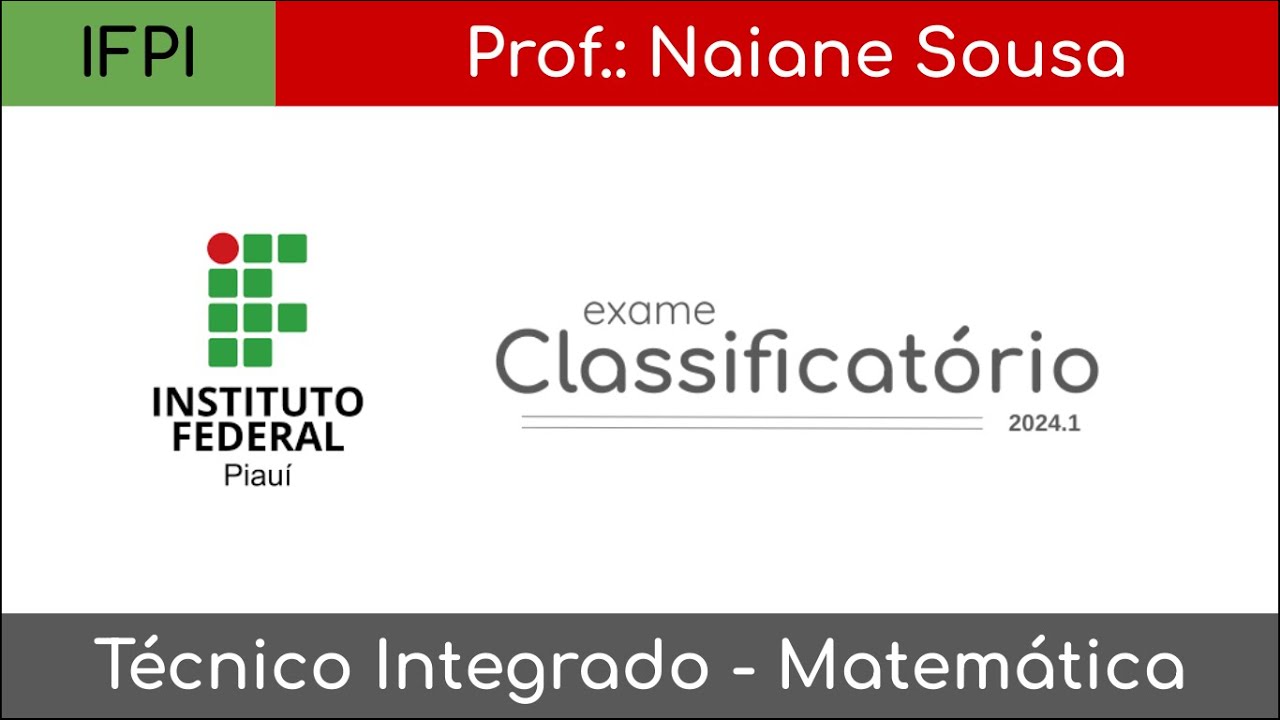 Exame Classificatório IFPI 2024.1: Questão 31