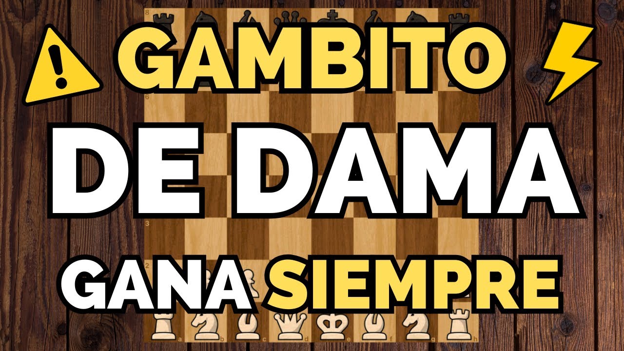 GANA SIEMPRE con el GAMBITO de DAMA😱♟️