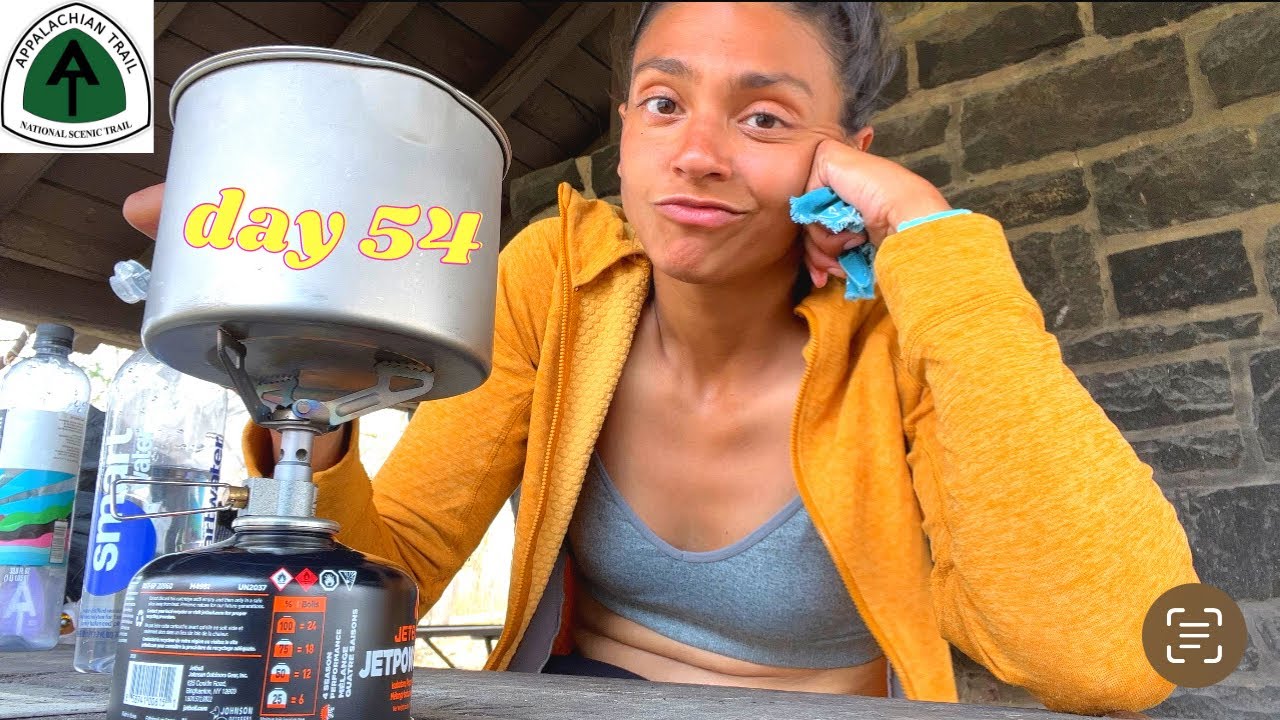Hot lunch for a bad tummy, setting up my tarp in the dark! ✨Shenandoah National Park AT day 54