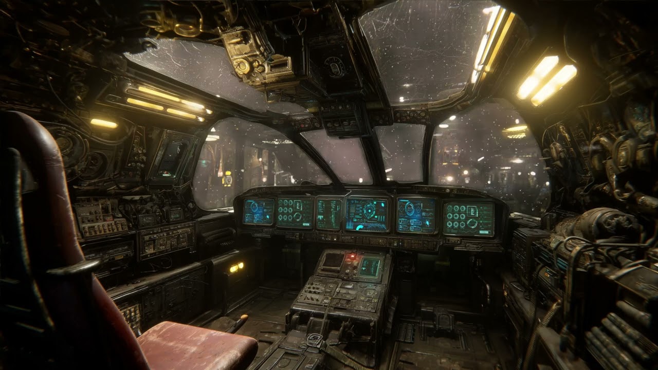 Radio Chatter in the Snow: Space Hauler Chronicles – Sci-Fi Ambiance for Sleep, Study, Relaxation