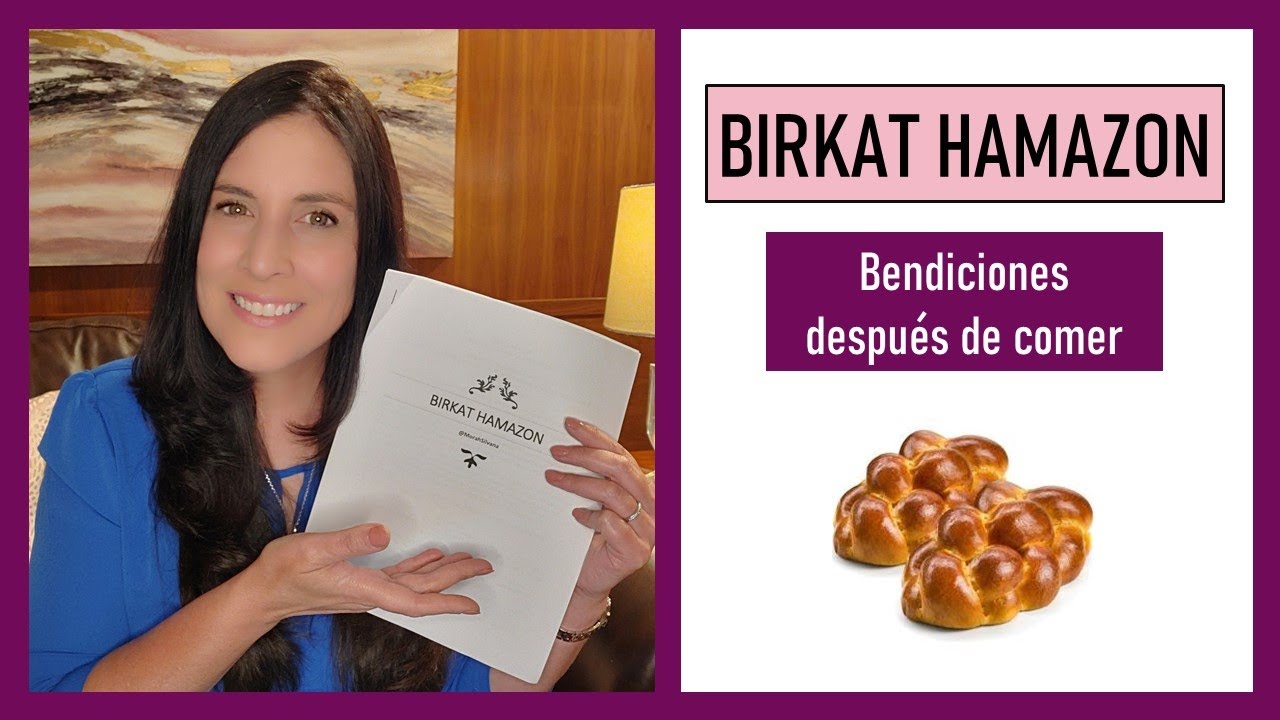 Birkat Hamazon -  BENDICION DESPUES DE COMER en Hebreo y Fonetica - Bircat Hamazon en español