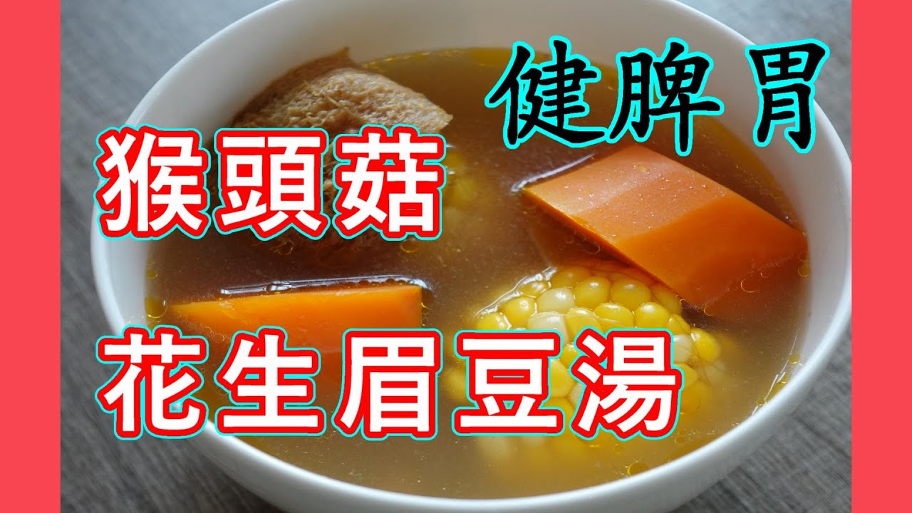 【猴頭菇花生眉豆湯】養好脾胃最重要 脾臟好肺部有得益BY 【小廚房煮大餐】
