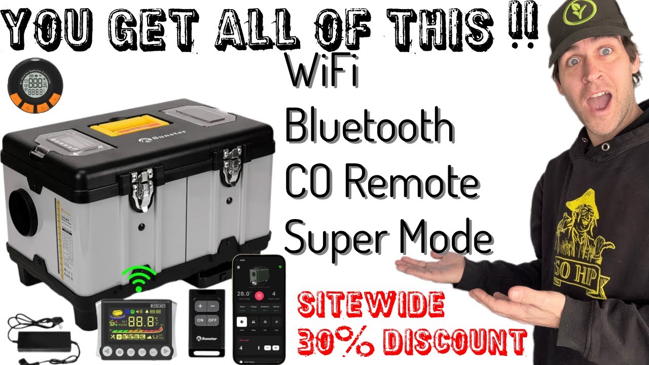 Распаковка Wi-Fi обогревателя Sunster TB10 PRO - Столько крутых функций!! Король гаджетов!