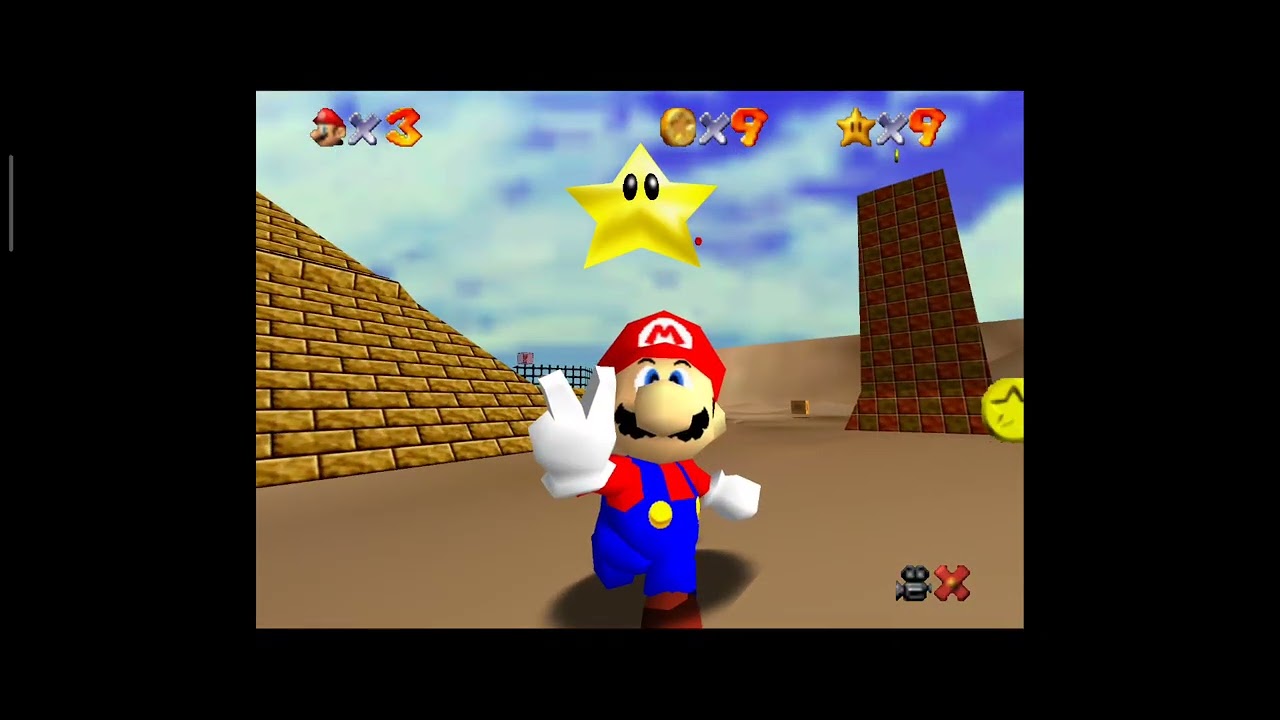 Run (práctica) Mario 64 16 estrellas 