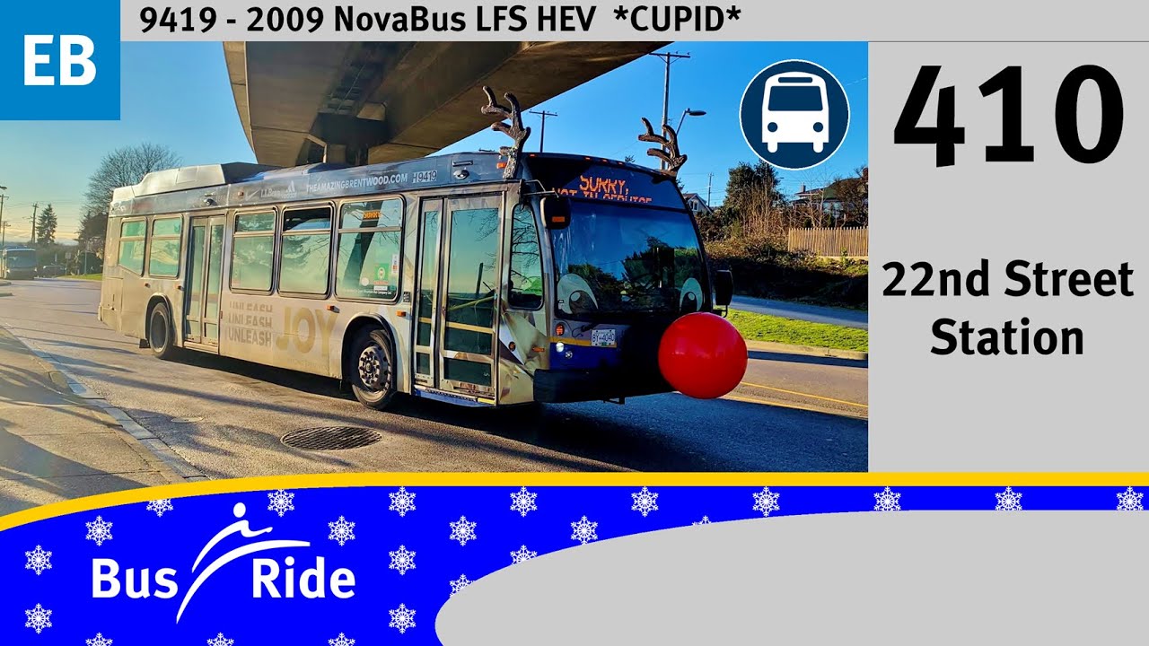410 22nd Street Station | TransLink CMBC 2009 NovaBus LFS HEV - 9419 *CUPID*