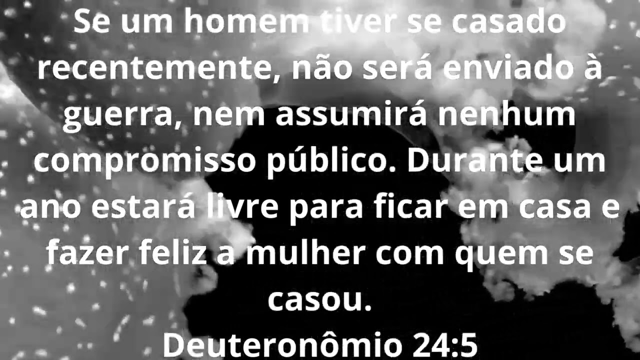 Se um homem tiver se casado recentemente, n&atilde;o ser&aacute; enviado &agrave; guerra, nem assumir&aacute; nenhum compromisso
