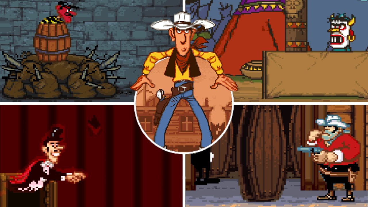 Lucky Luke (SNES) All Bosses (No Damage)