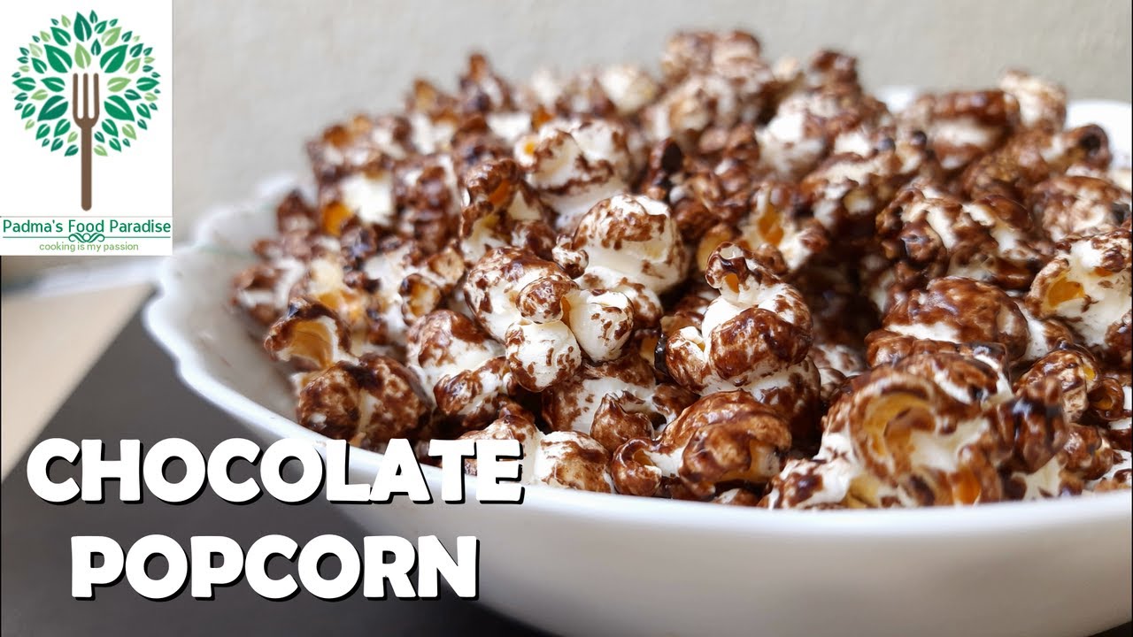 Chocolate Popcorn Recipe with cocoa powder | chocolate popcorn recipe | homemade chocolate popcorn