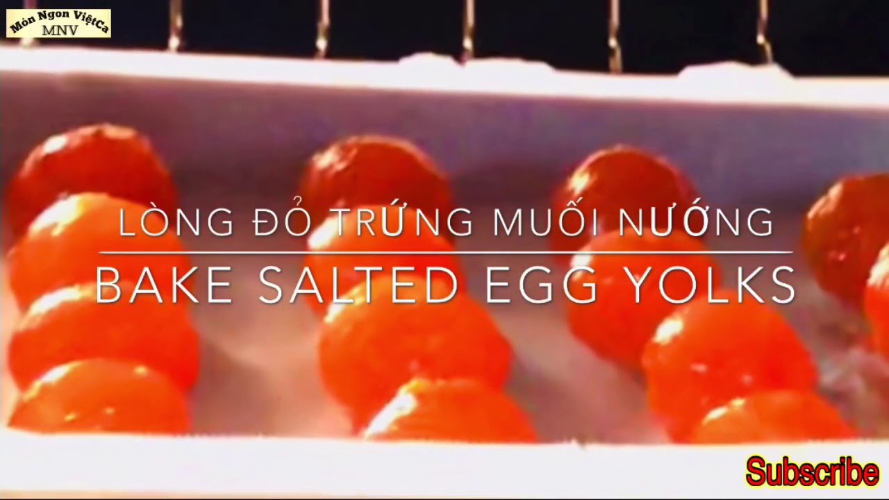 Cách Nướng Trứng Muối Làm Các Loại Bánh - How to Bake Salted Egg Yolks for Baking & Desert (Eng Sub)