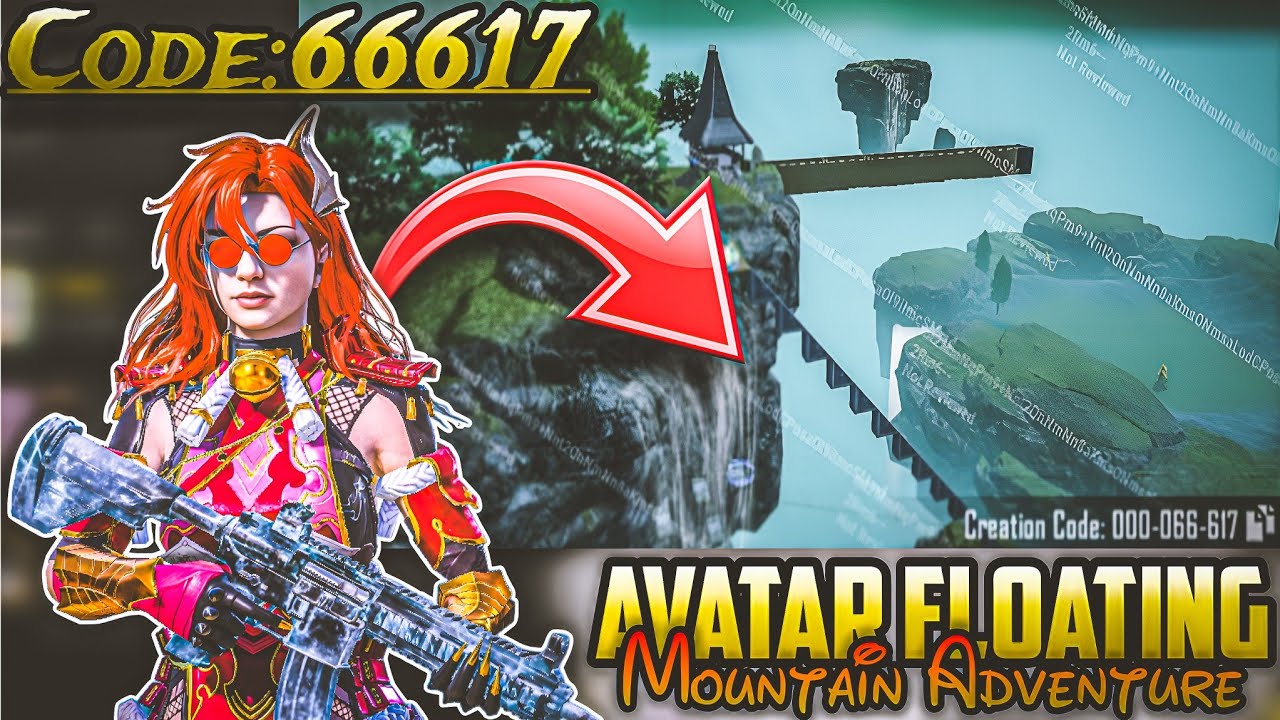 66617 Bgmi Wow Parkour map code 66617 Avatar Floating Mountain Adventure #bgmi #pubg #pubgmobile 