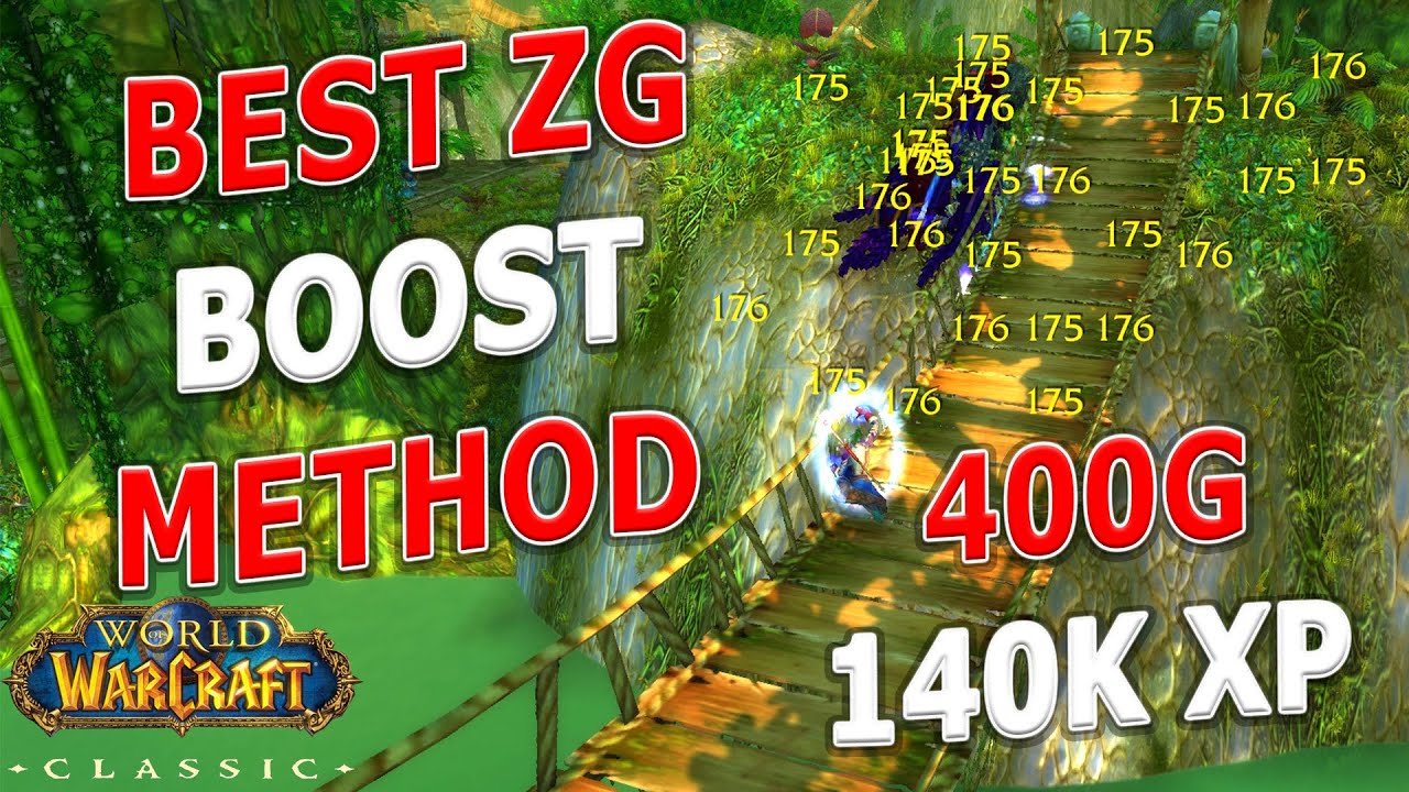 WoW Classic - ULTIMATE ZG BOOST METHOD! 400 Gold/hr | 140k xp/hr | 1k rep/hr