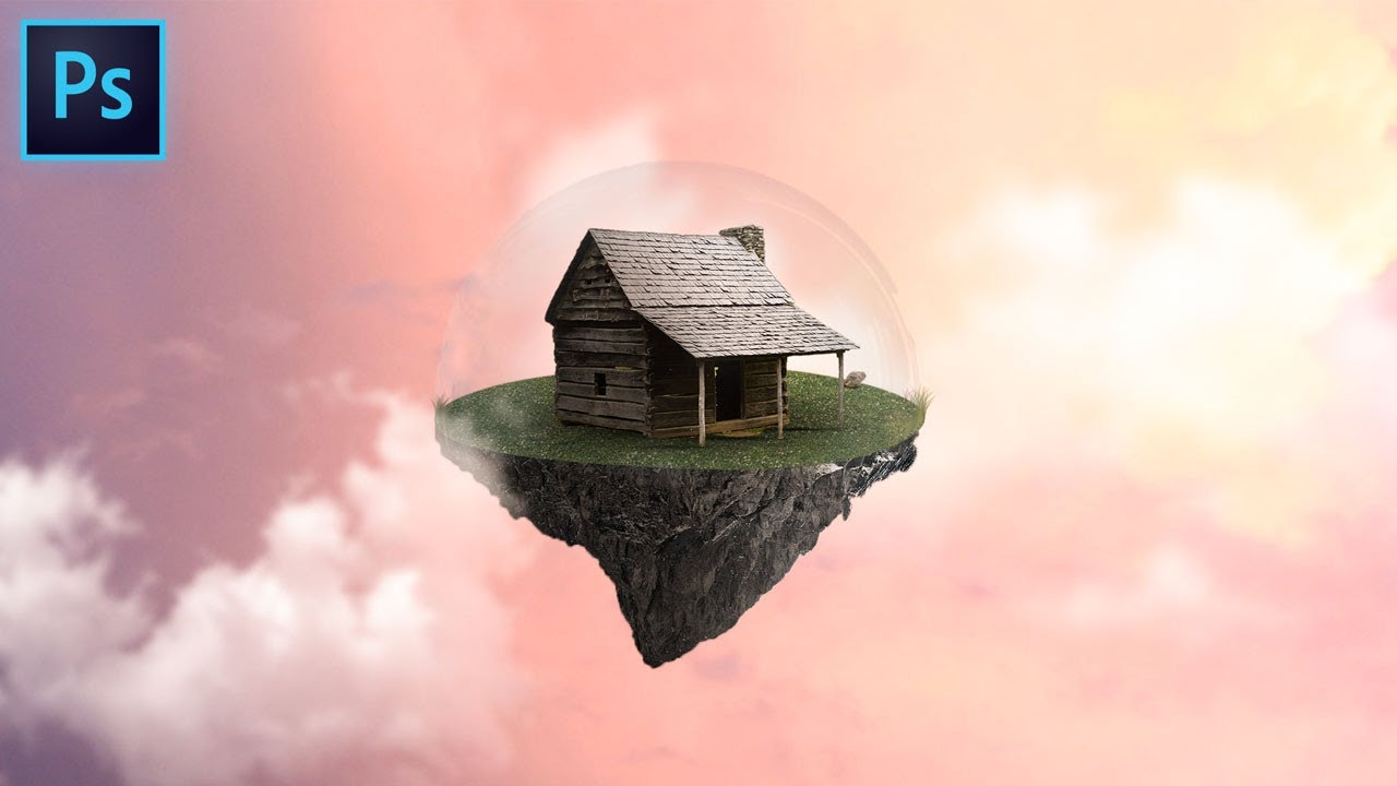 Floating Island Manipulation Photoshop 2020 Tutorial