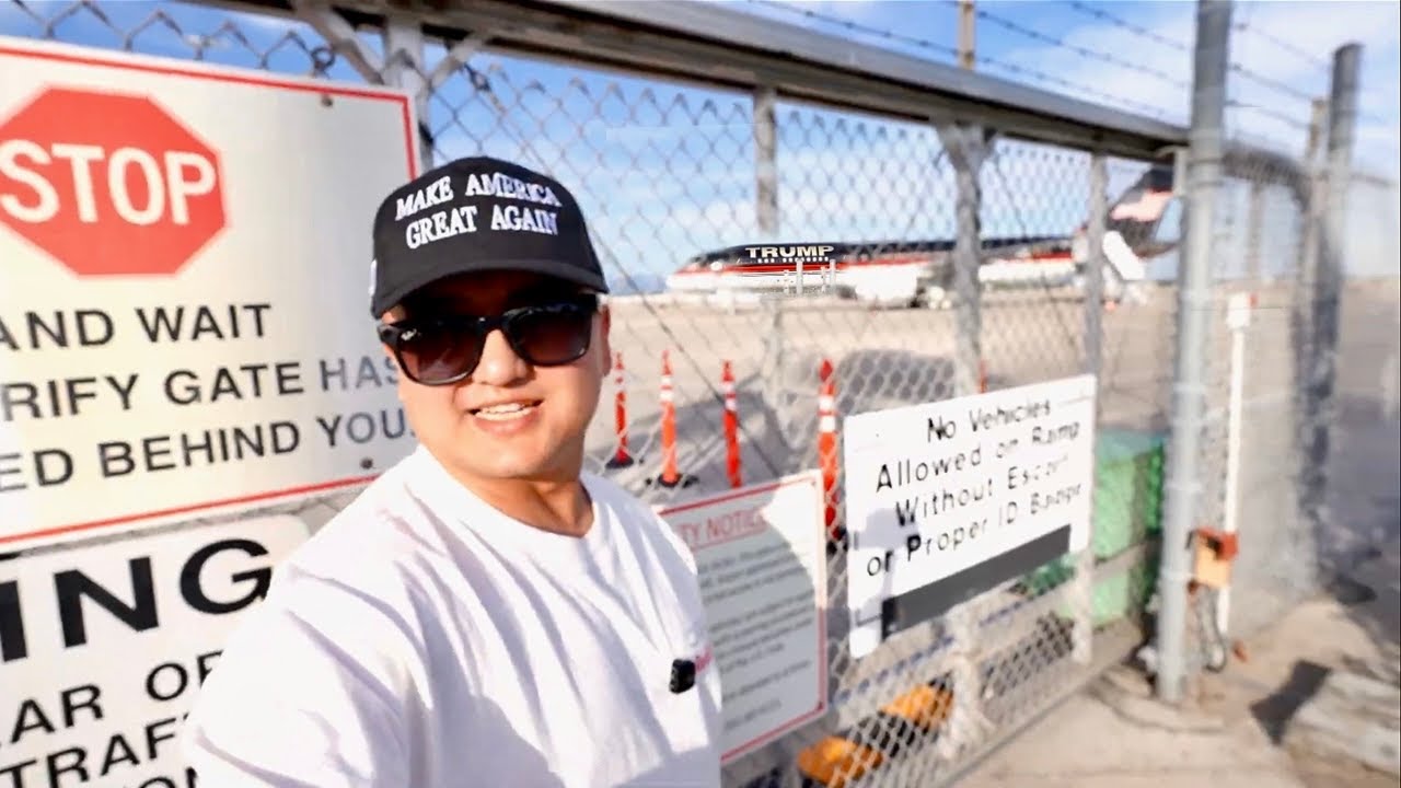 Up close with Trump Force One and Mar-a-Lago