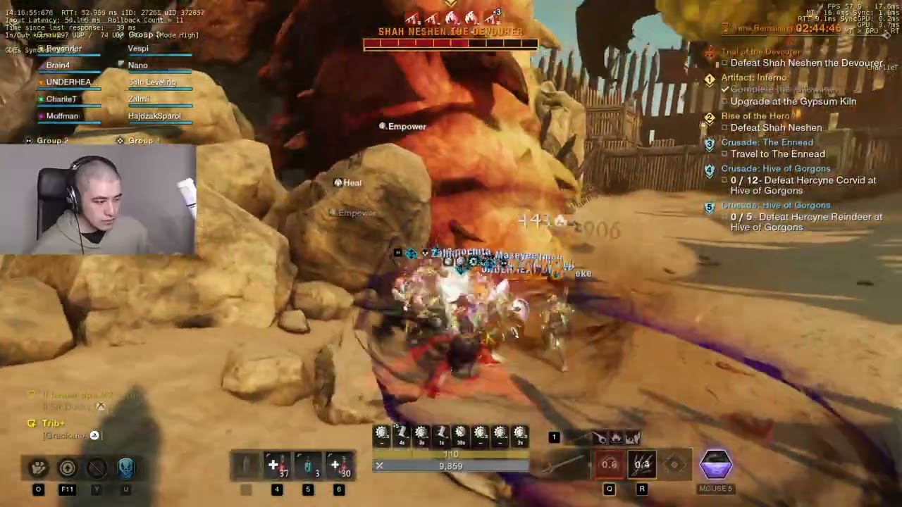 New World Aeternum WORM RAID fresh start kill | evade rapier POV WITH SHOTCALLER COMMS