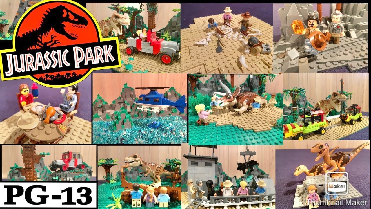 LEGO Jurassic Park Stop Motion Movie | BnHn18!