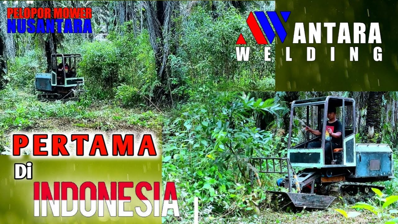 PERTAMA DI INDONESIA !!! MOWER RUBBER TRACK ( Cocok Untuk Lahan Berlumpur dan Gambut )