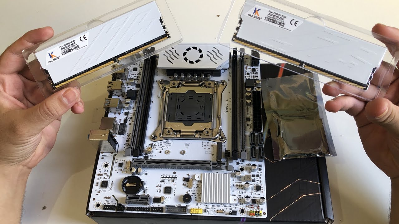 UNBOXING KIT XEON X99 FULL WHITE ( QIYIDA D4 X99 + 2x8GB RAM + XEON E5 2680v4 )