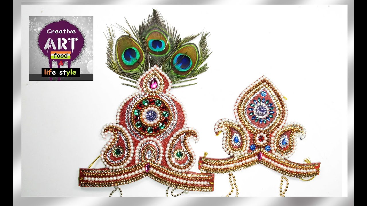 DIY How to make Mukut | God ( crown  / tahia in odia ) | kundan mukut | Art with Creativity