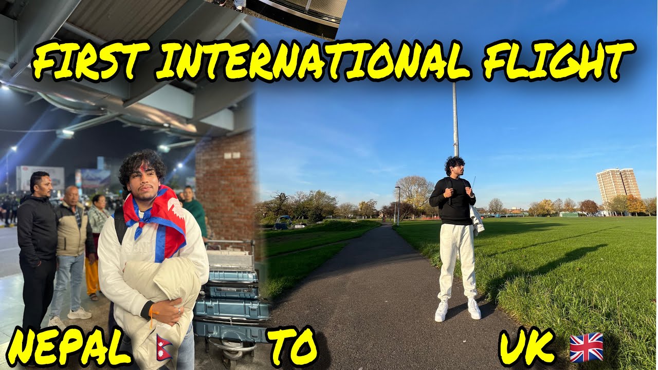 MY FIRST INTERNATIONAL FLIGHT ✈️😍 || NEPAL 🇳🇵TO UK 🇬🇧 DAY 1