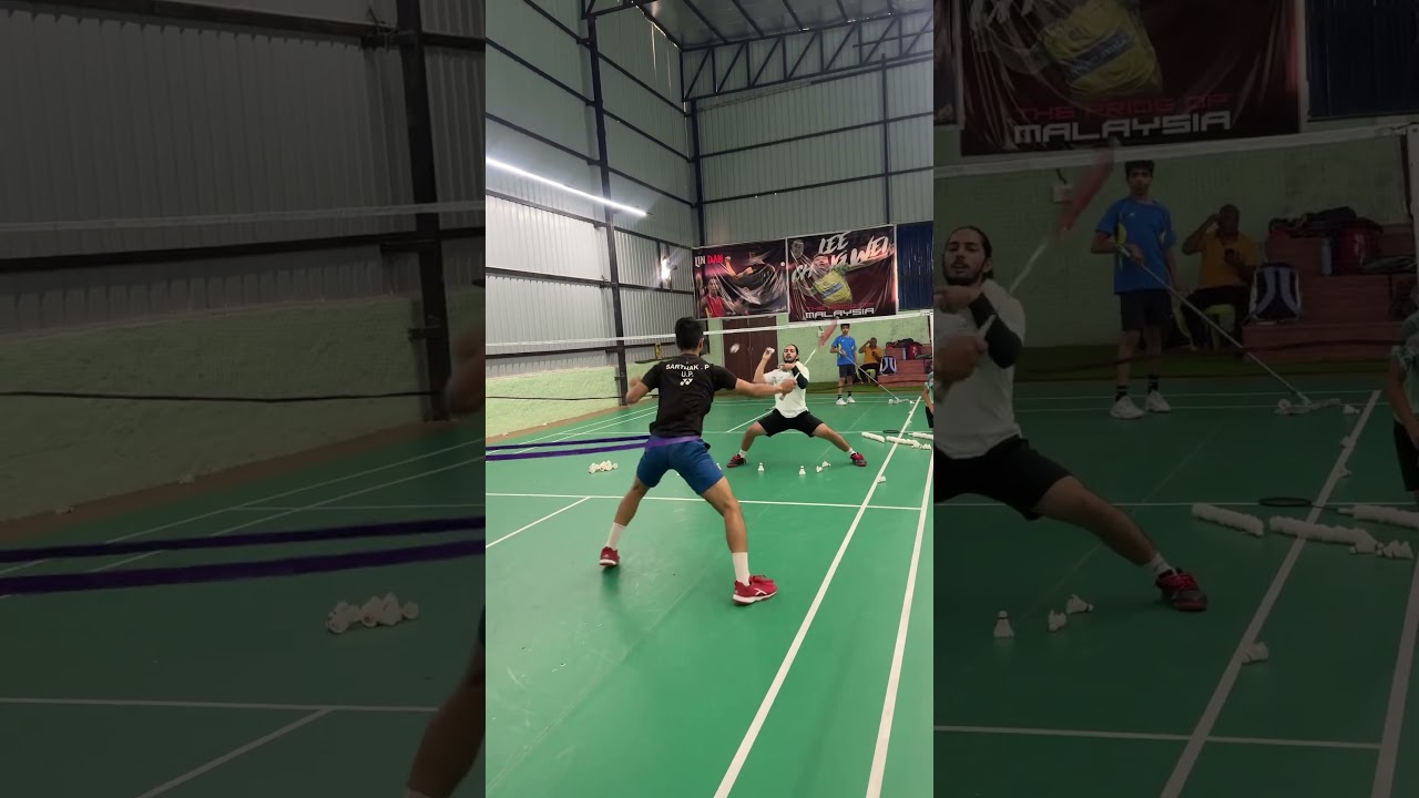 Doubles training #badminton #badmintonhighlights #badmintonlovers #badmintonmatch