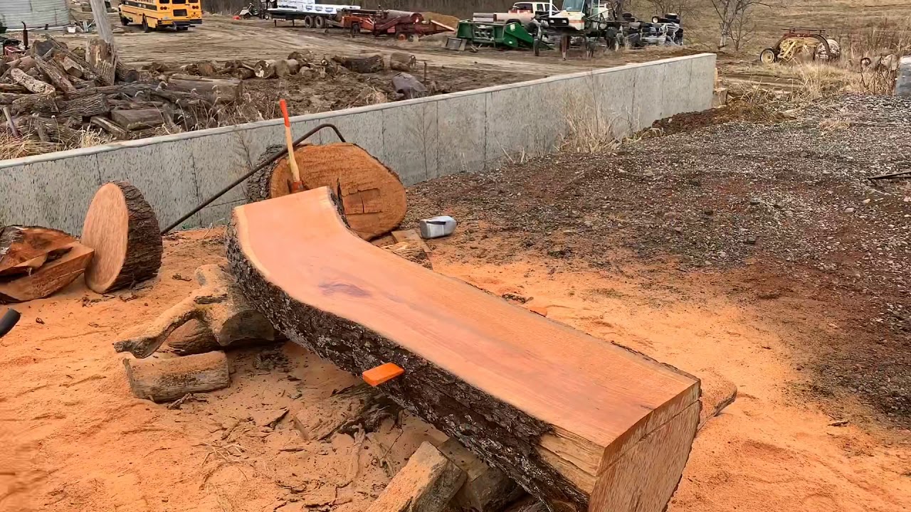 Chainsaw milling 1000 board feet of Black Cherry