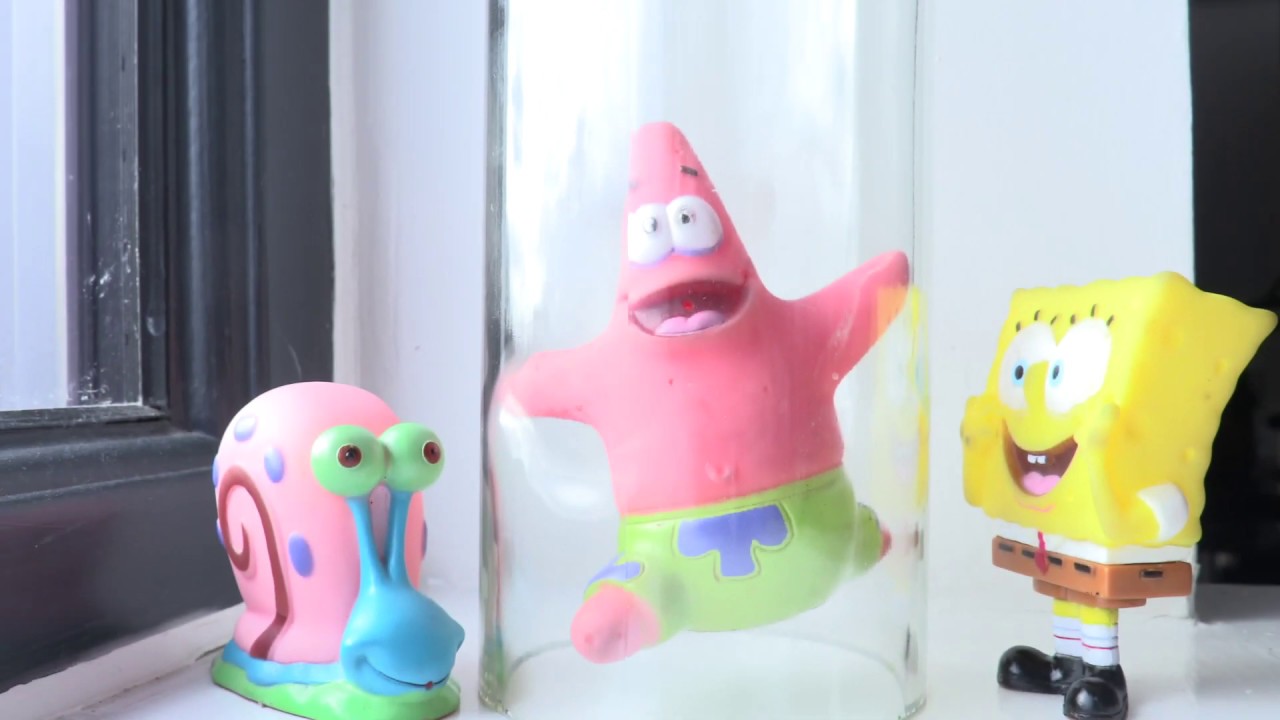 Patrick is trapped in a Glass Bottle!!!