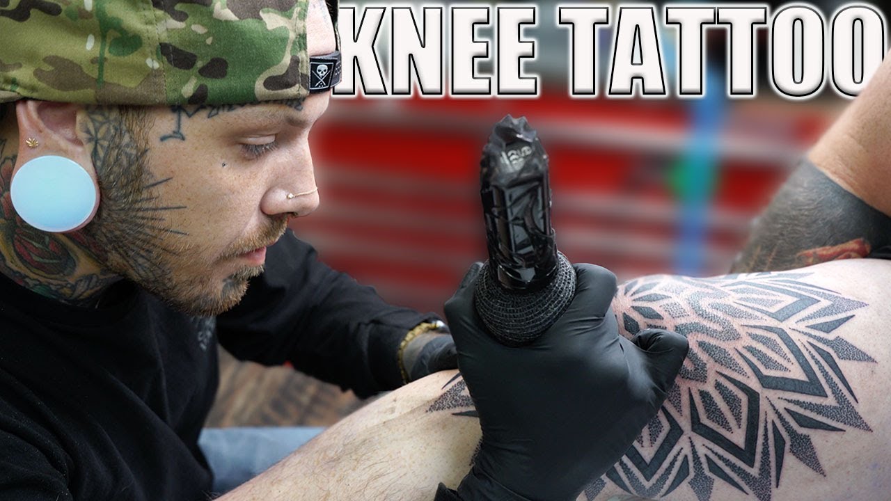 Getting your knee tattooed start to finish!