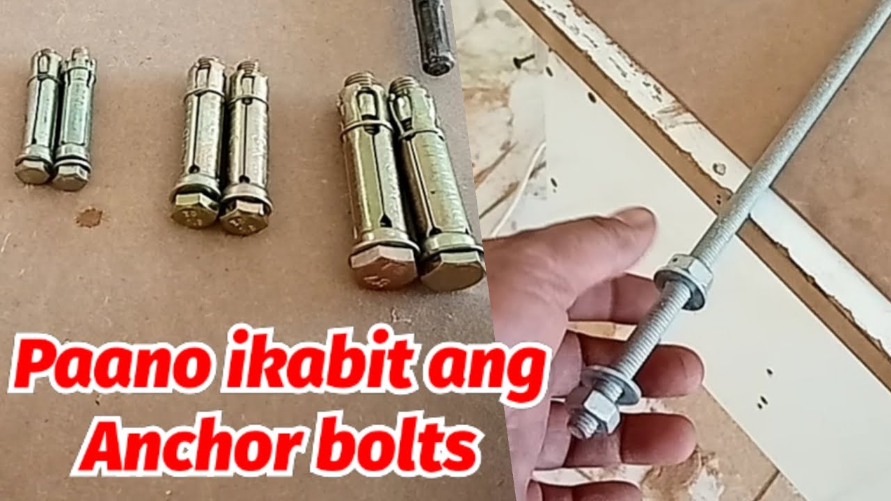 Paano Magkabit ng Anchor bolts sa Wall. How to install Anchor bolts in Concrete.