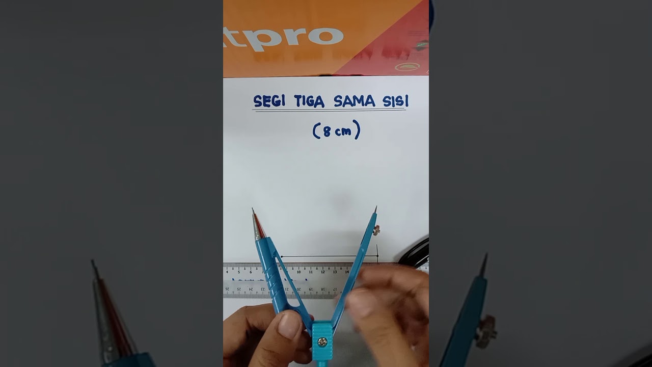 MELUKIS SEGI TIGA SAMA SISI MENGGUNAKAN JANGKA LUKIS