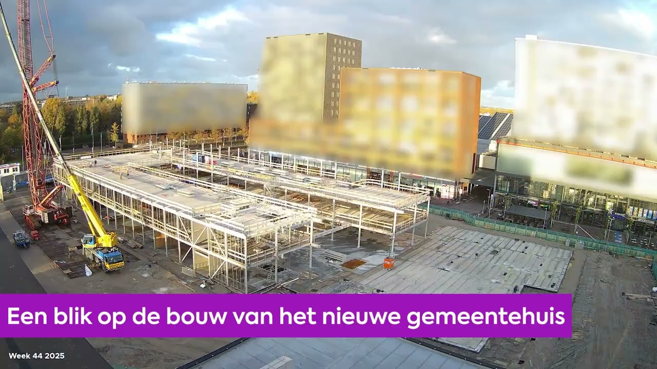 Een blik op de bouw van het nieuwe gemeentehuis