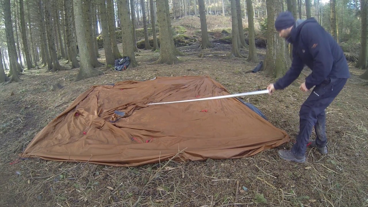 Setup of the NorTent tipi 6 with stove and innertent