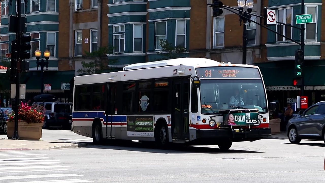 Chicago Transit Authority Bus Action In Various Areas Of Chicago From August 2021