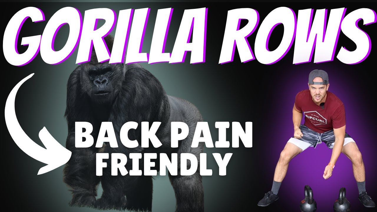 Gorilla Row | The kettlebell GORILLA ROW is great for low back pain sufferers! TRY IT!