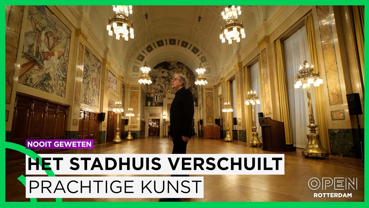 Achter de gevel van het Rotterdams Stadhuis schuilt een verborgen kunstcollectie | NOOIT GEWETEN