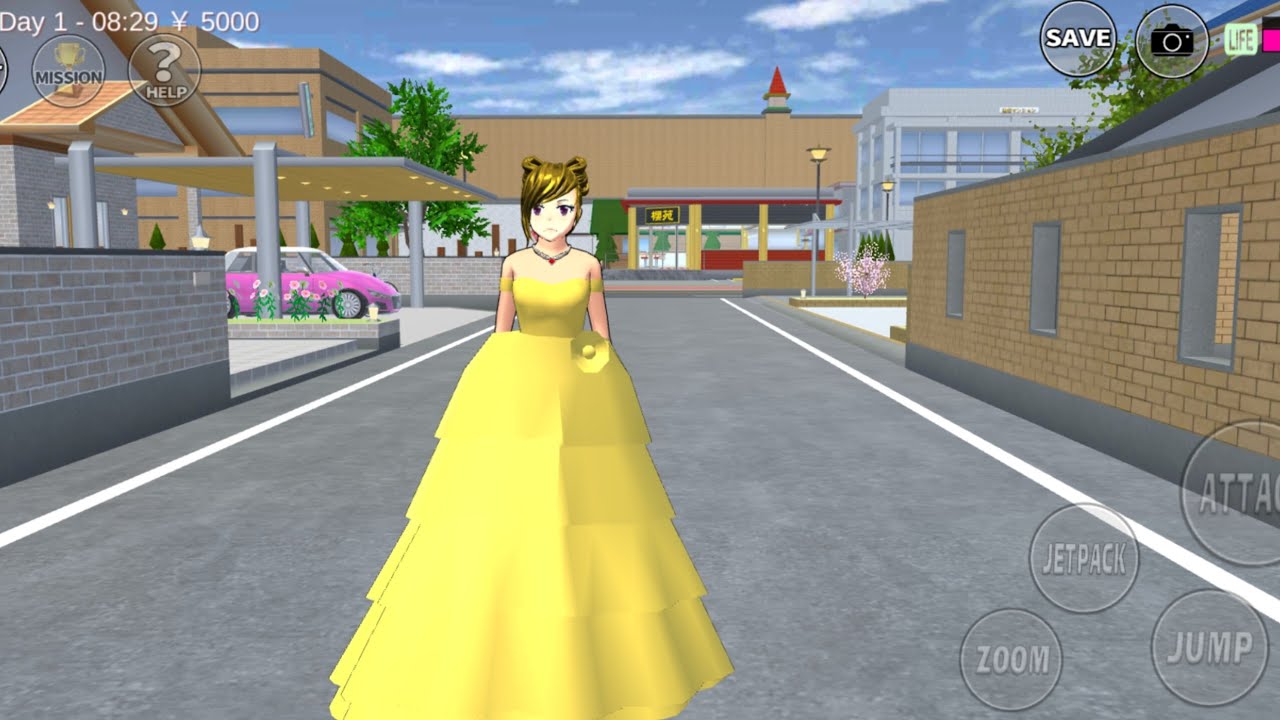 Shiny Golden Dress Tutorial ✨👗 | Sakura School Simulator