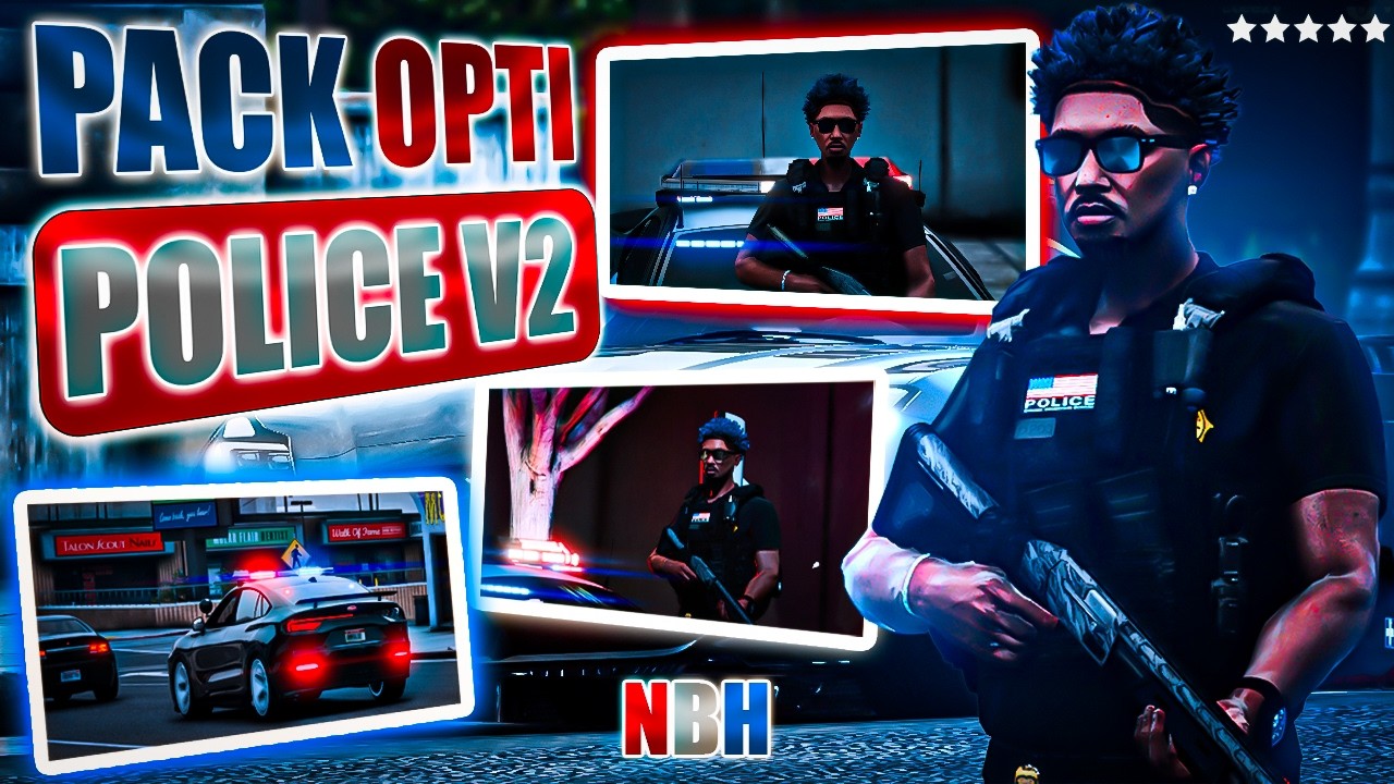 PACK GRAPHIQUE RÉALISTE OPTI POLICE V2 🚨🚓